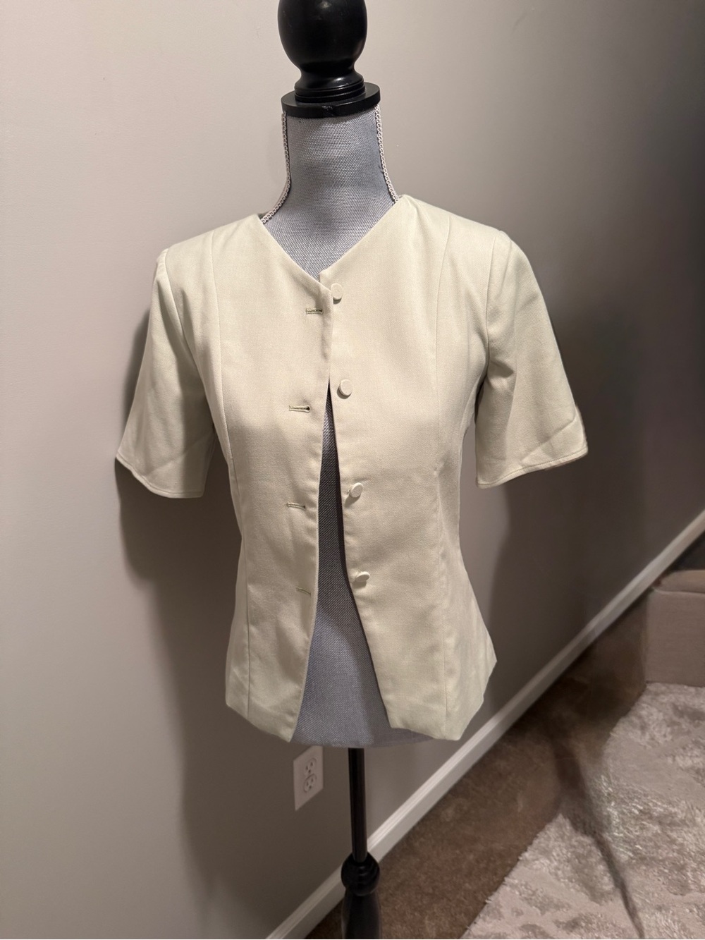 Abercrombie & Fitch mint green Short-Sleeve Button Front Shirt